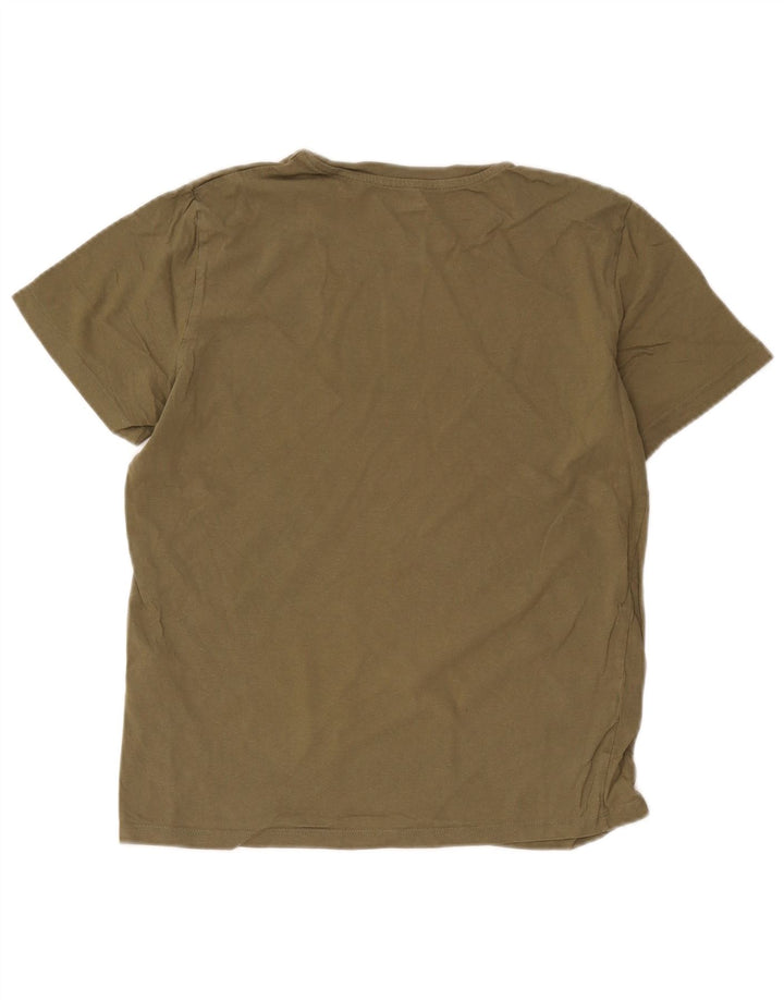 T-shirt grafica da uomo Jack & Jones Top in cotone kaki medio