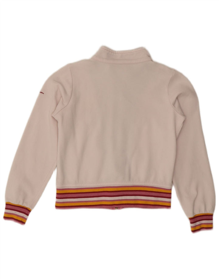 CHAMPION Boys Tracksuit Top Jacket 9-10 Years Medium  White