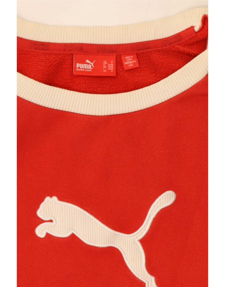 Felpa grafica da uomo Puma Maglione piccolo rosso color block