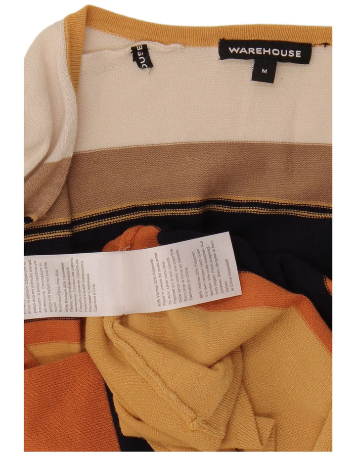 Maglione cardigan lungo da donna Warehouse UK 14 Viscosa beige medio