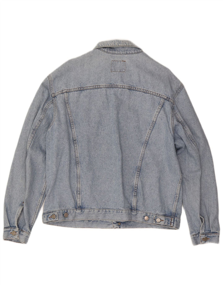 RIFLE Mens Denim Jacket UK 40 Large Blue