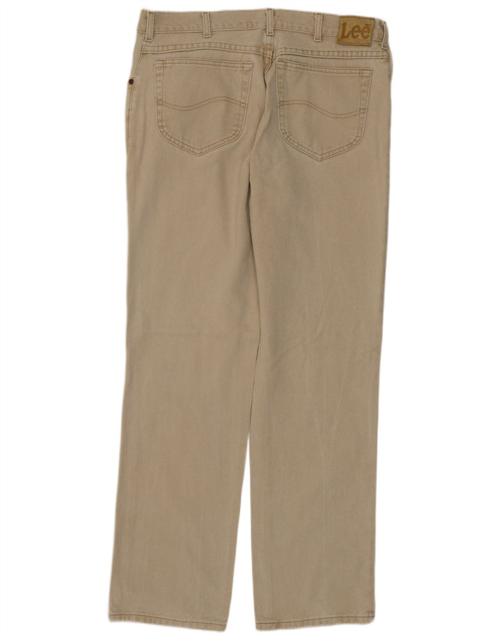 Jeans dritti da uomo Lee W36 L32 cotone beige