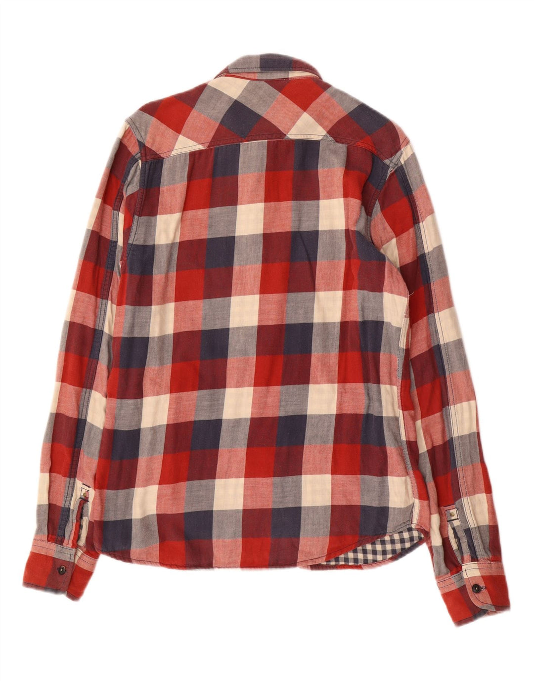 SCOTCH & SODA Camicia da uomo in flanella di cotone a quadri rosso medio