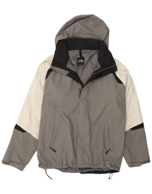 Giacca antipioggia da uomo con cappuccio The North Face UK 42 XL Nylon color block grigio