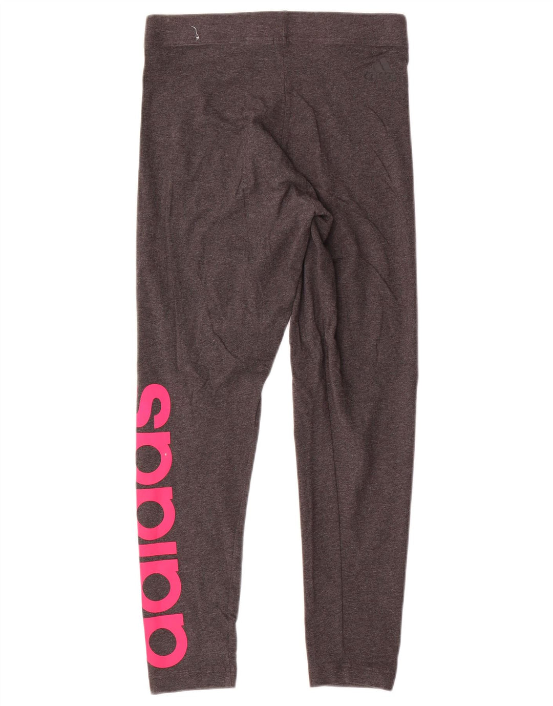 Leggings grafici da donna Adidas UK 12/14 Cotone grigio medio