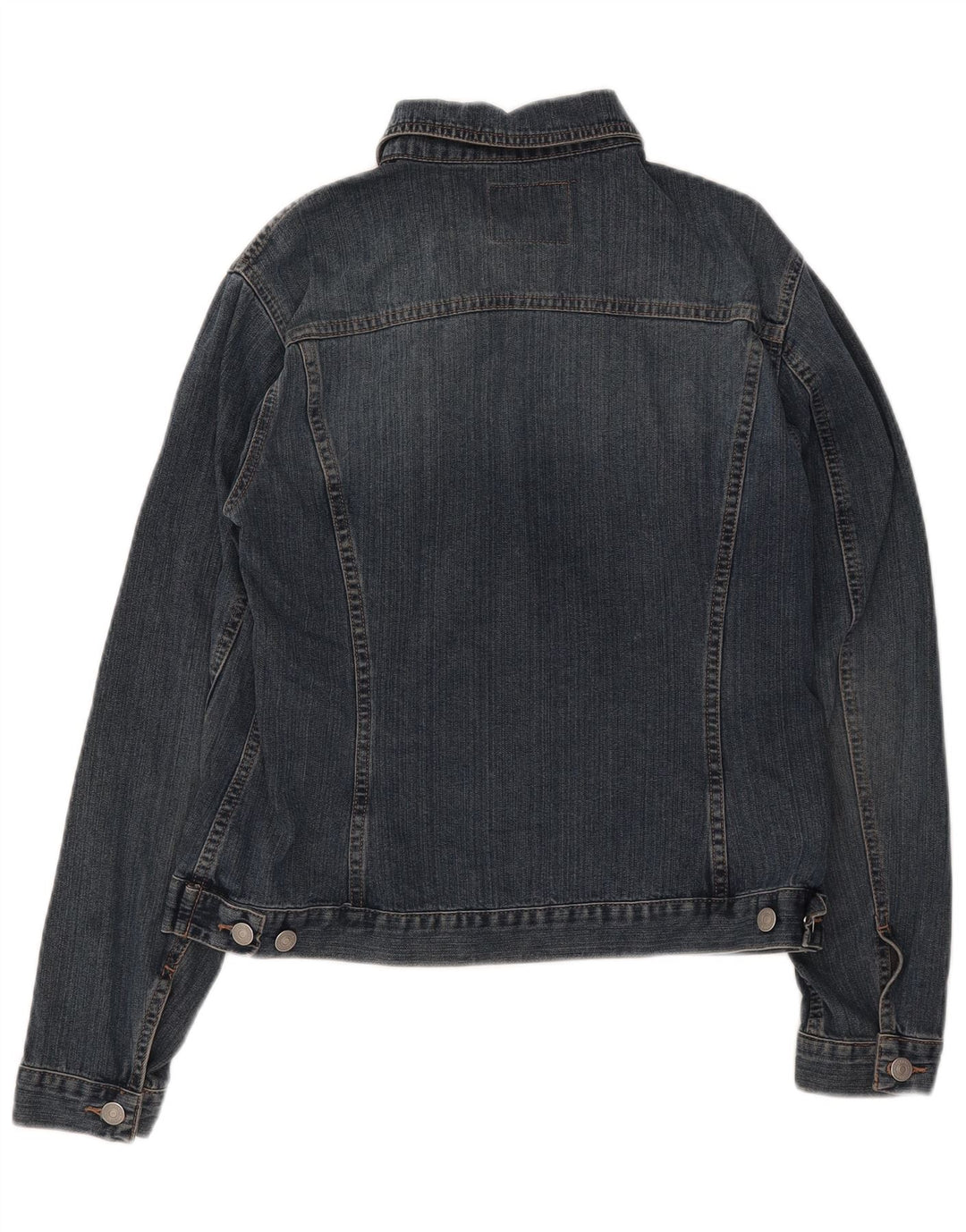 Giacca in denim da donna Sisley UK 14 grande cotone blu