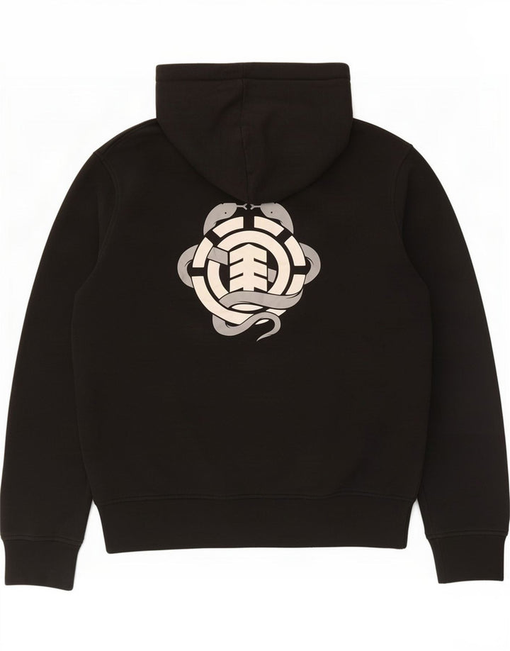 Maglione con cappuccio da uomo Element grande poliestere nero