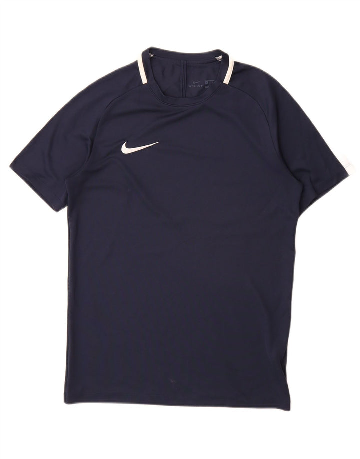 T-shirt Nike Dri Fit da uomo, piccola, in poliestere blu navy