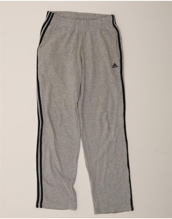 Pantaloni da tuta da uomo Adidas Small in cotone chiazzato grigio