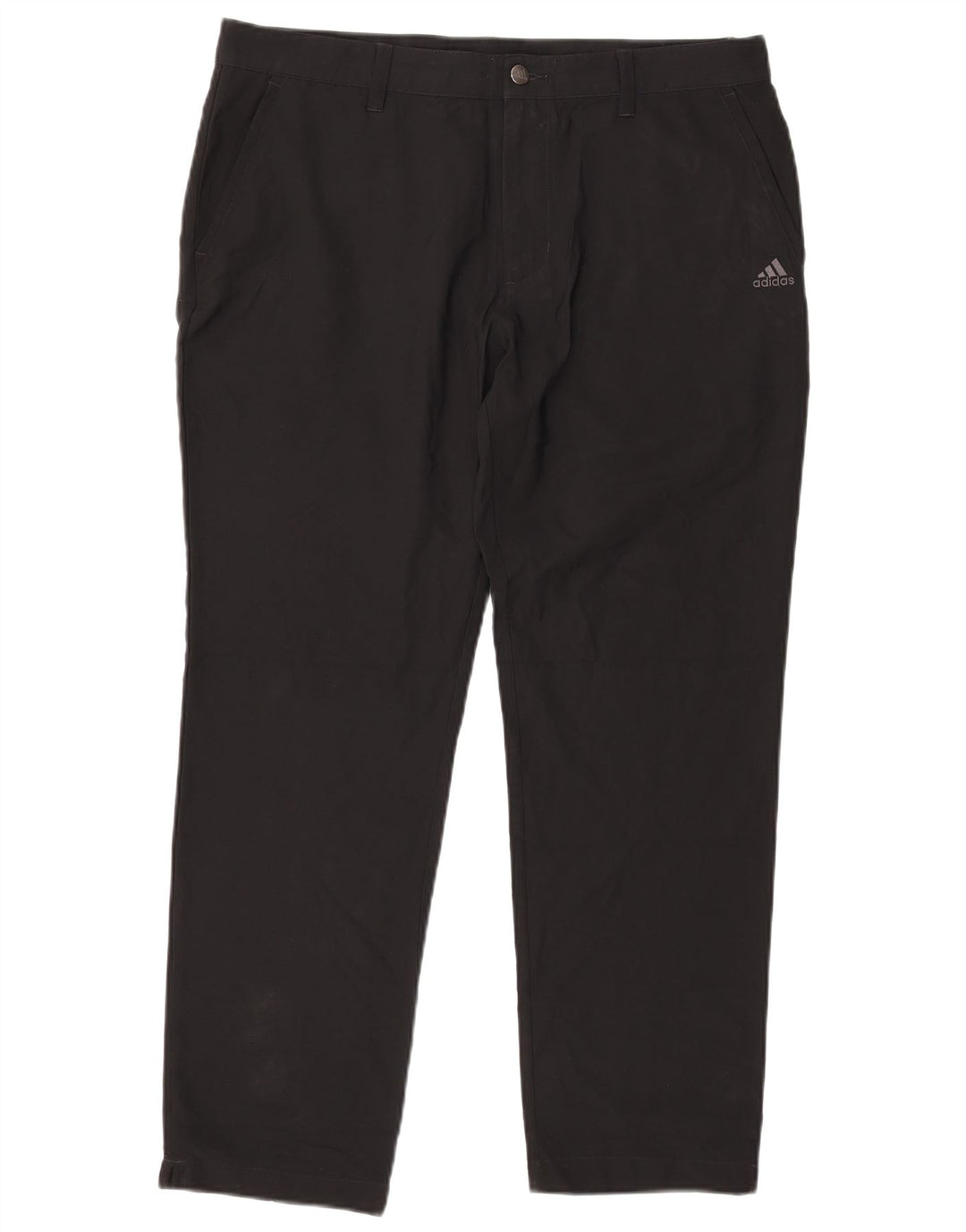 Pantaloni chino slim da uomo Adidas W36 L30 poliestere nero