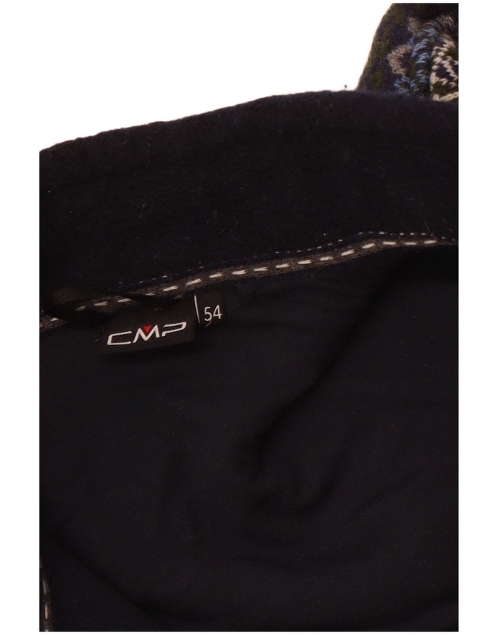 Giacca in pile da uomo CMP EU 54 2XL Poliestere color block blu