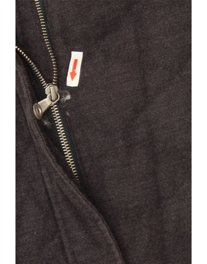 Crew Clothing Giacca trapuntata oversize da donna UK 10 piccola in cotone nero