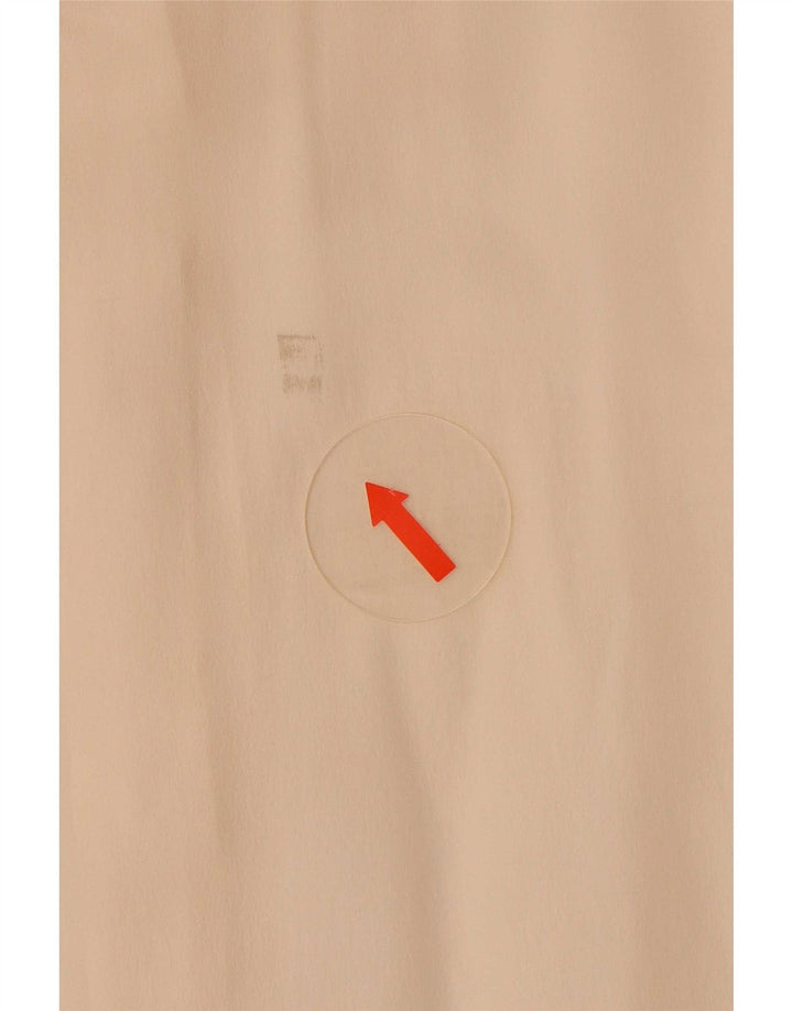 Camicia camicia vintage da donna UK 14 Seta bianco sporco medio