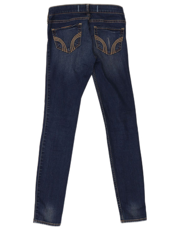 Jeans skinny effetto invecchiato Hollister da donna W24 L27 cotone blu