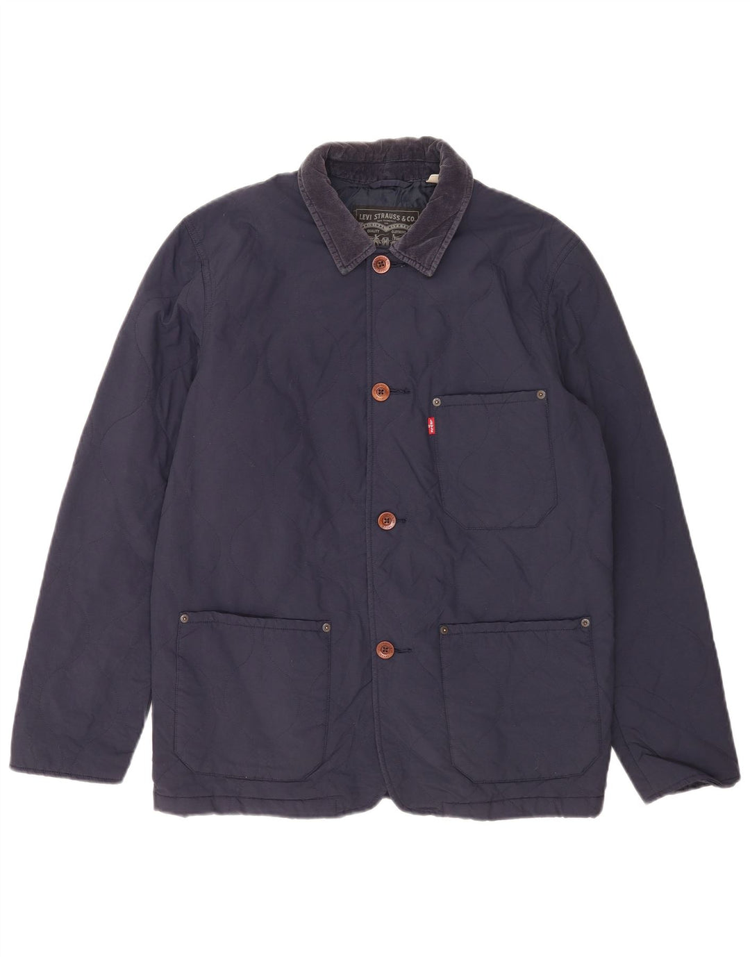 Giacca trapuntata da uomo Levi's UK 38 media blu navy in poliammide classica