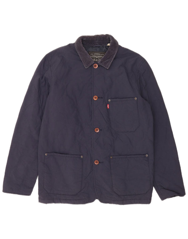Giacca trapuntata da uomo Levi's UK 38 media blu navy in poliammide classica