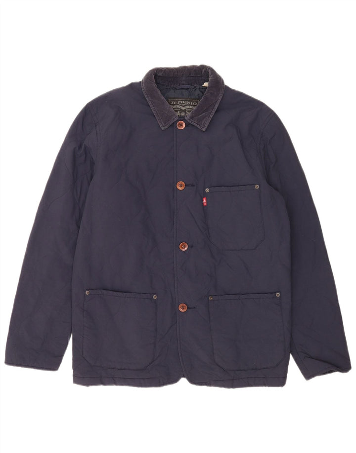 Giacca trapuntata da uomo Levi's UK 38 media blu navy in poliammide classica