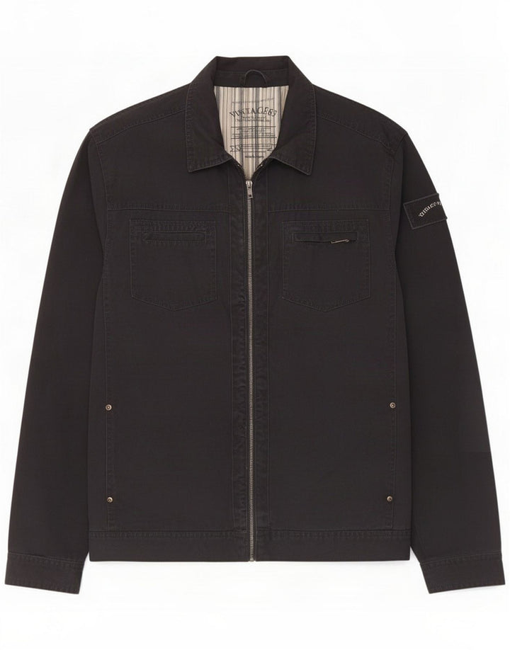 Dunnes Stores Giacca utility da uomo UK 40 Large Black Cotton