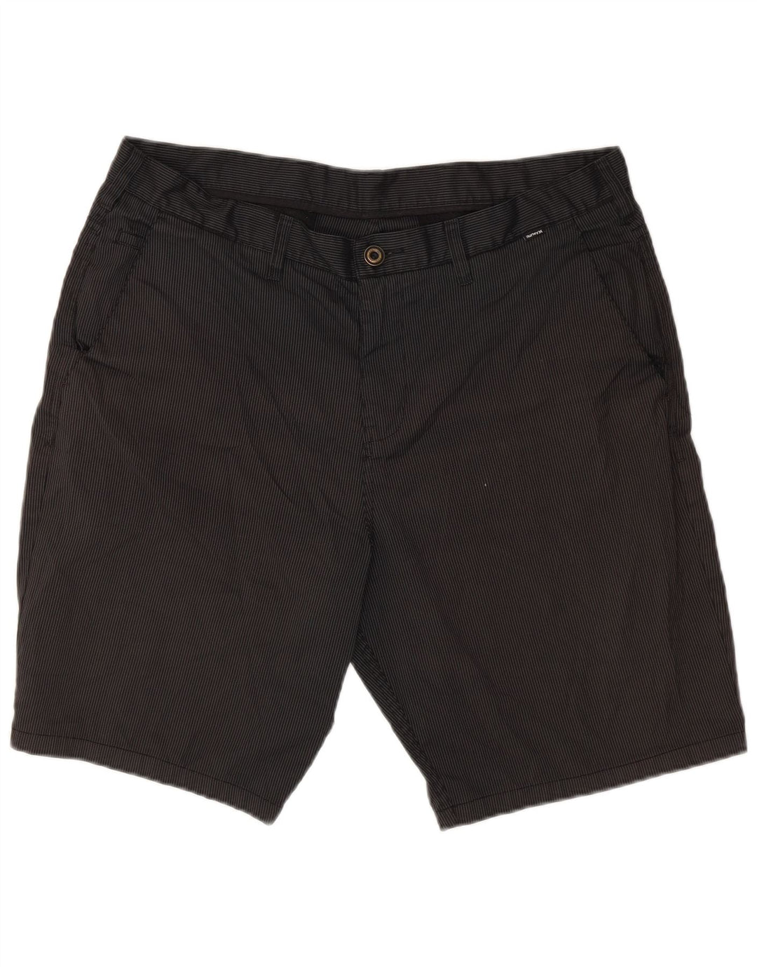 Pantaloncini chino da uomo Hurley W38 XL poliestere gessato nero