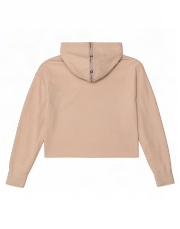Maglione con cappuccio grafico corto da donna Champion UK 14 Cotone bianco medio
