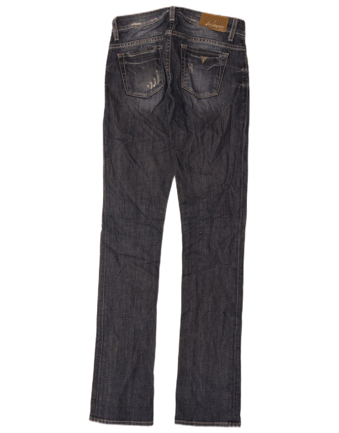 Jeans slim invecchiati Guess da donna W24 L34 cotone blu