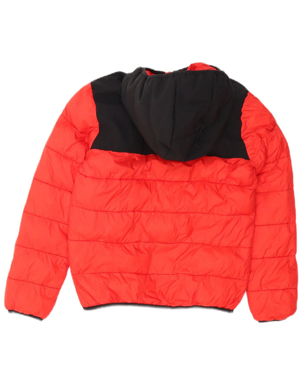 Giacca imbottita con cappuccio CHAMPION per ragazzi 11-12 anni Large Red Colourblock