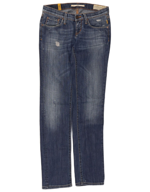 Jeans dritti effetto consumato Mendel da donna Meltin' Pot W26 L32 cotone blu