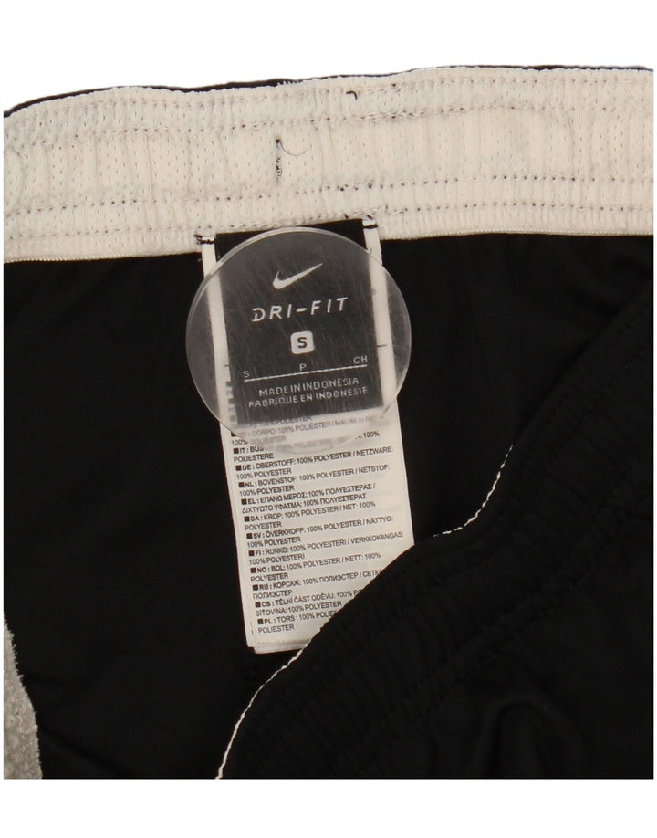 Pantaloncini sportivi Nike da uomo Dri Fit piccoli in poliestere color block nero