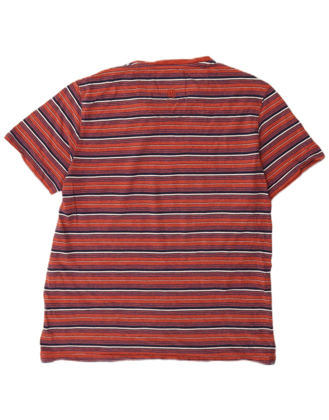 T-shirt da uomo Fat Face Top in cotone a righe rosse grandi