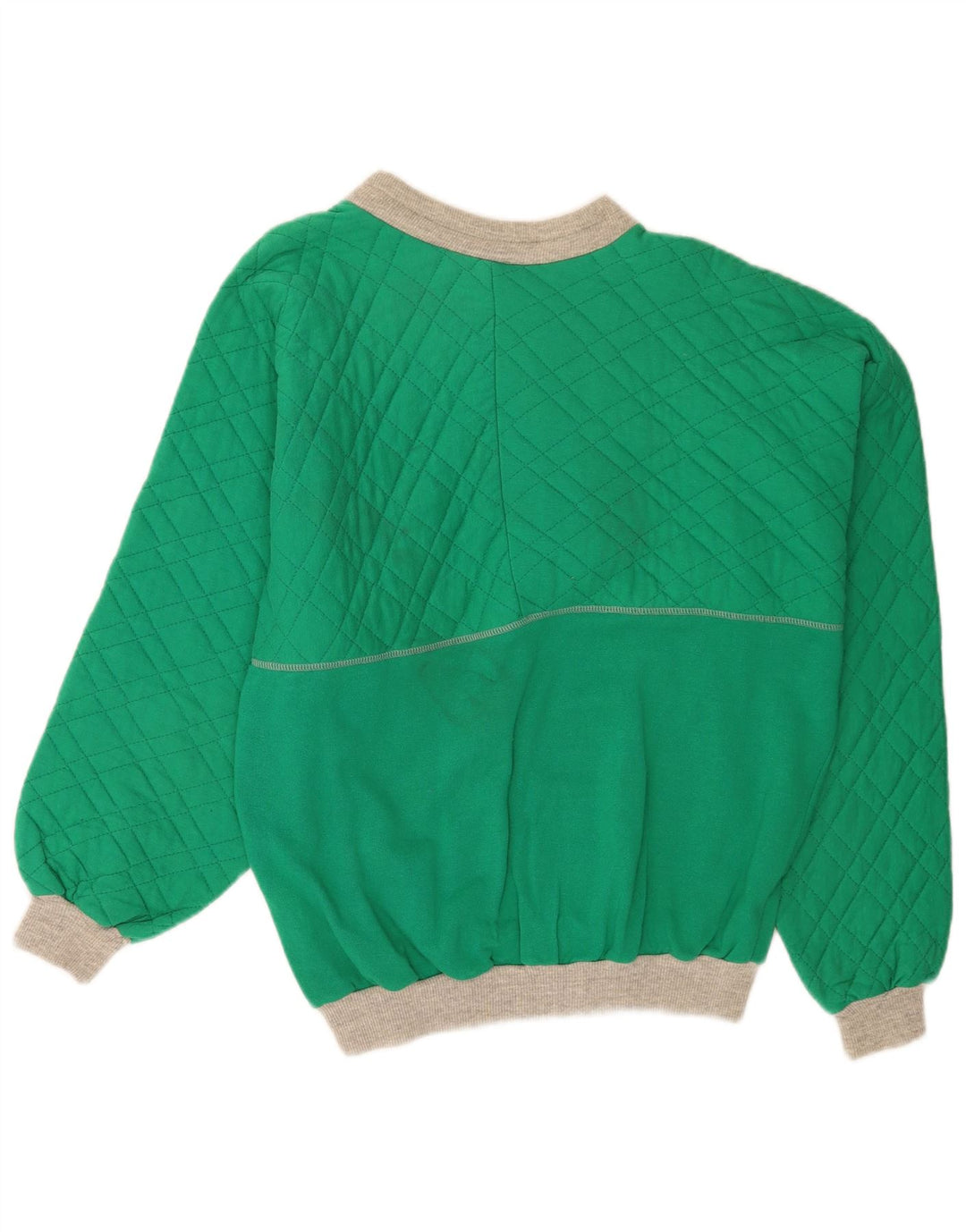 Felpa grafica da uomo vintage maglione grande cotone verde retrò