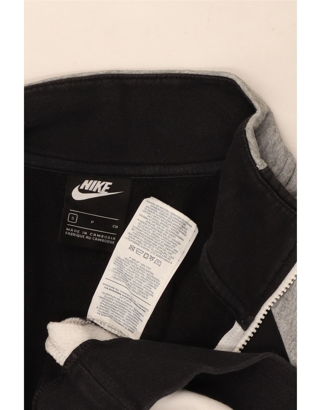 Giacca da ginnastica da uomo Nike piccola in cotone color block multicolore