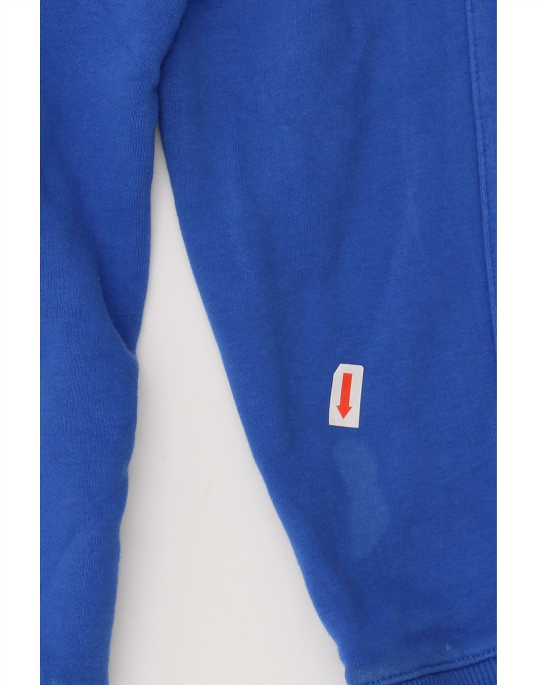 REEBOK Womens Zip Hoodie Sweater UK 14 Medium Blue Cotton Vintage Reebok and Second-Hand Reebok from Messina Hembry 