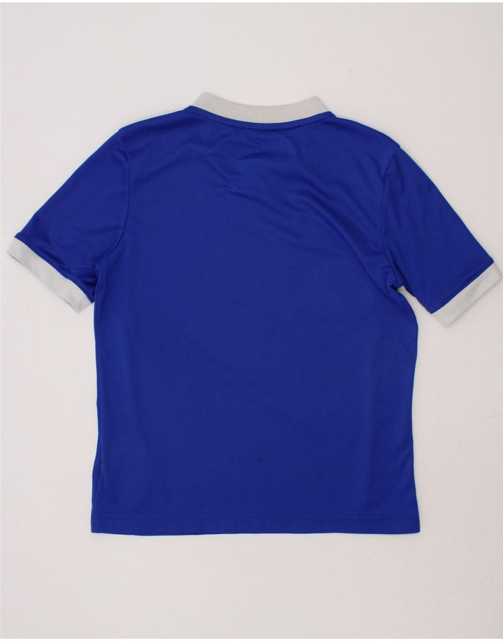 ADIDAS Boys Climalite T-Shirt Top 9-10 Years Medium Blue Polyester Vintage Adidas and Second-Hand Adidas from Messina Hembry 