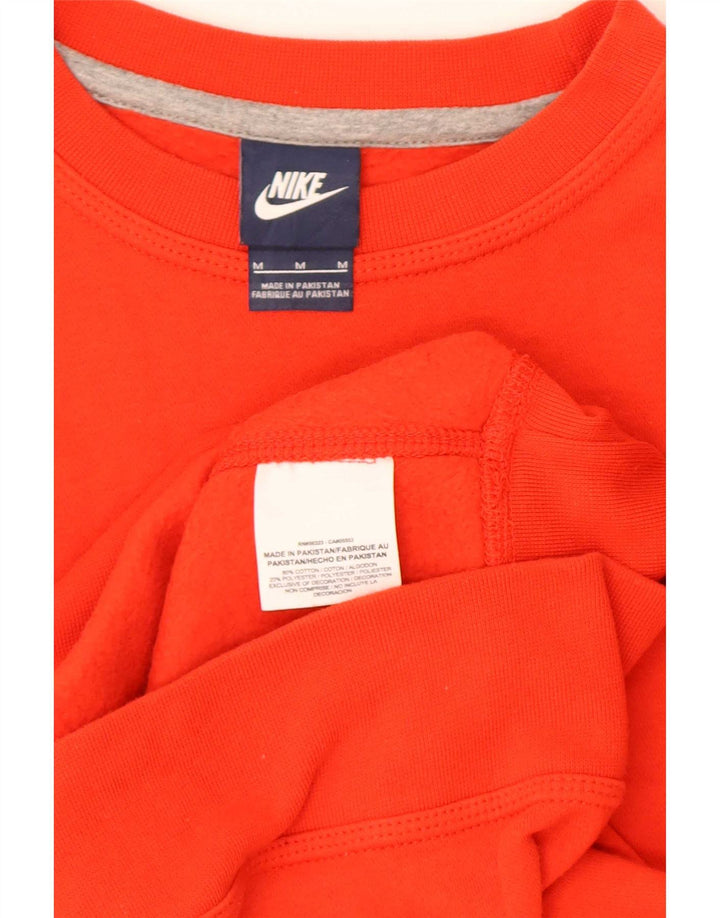 Felpa Nike Uomo Maglione Rosso Medio Cotone
