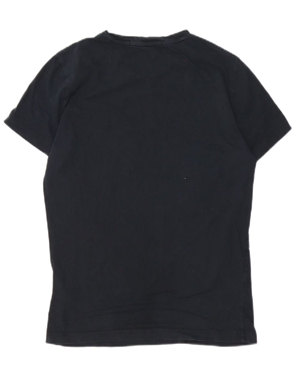 Maglietta grafica da uomo Calvin Klein Jeans Top piccola in cotone nero