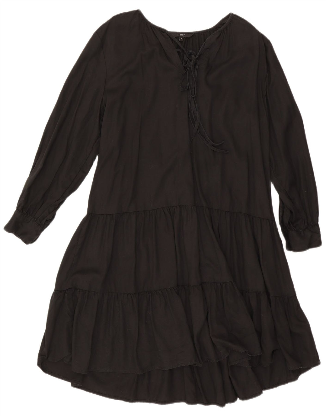 Abito a strati oversize a maniche lunghe da donna UK 10 Small Nero