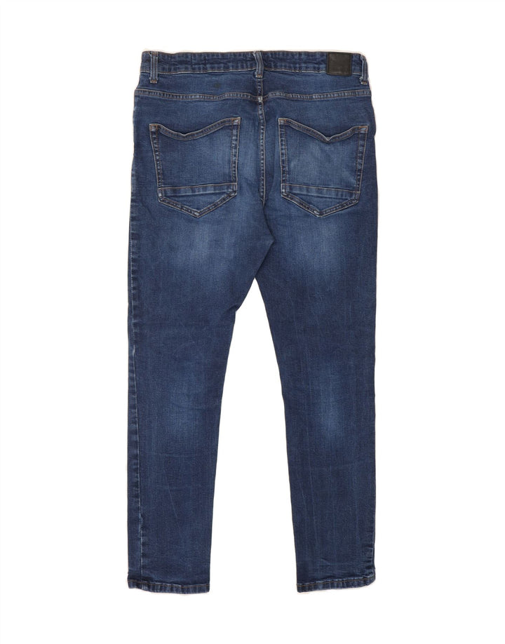 BENCH Mens Skinny Jeans W36 L30 Navy Blue Cotton Vintage Bench and Second-Hand Bench from Messina Hembry 
