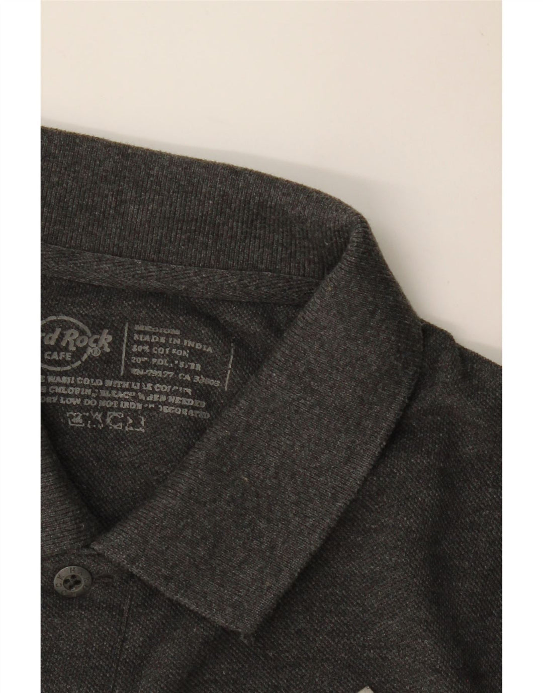 HARD ROCK CAFE Polo grafica da uomo di Cape Town in cotone grigio medio