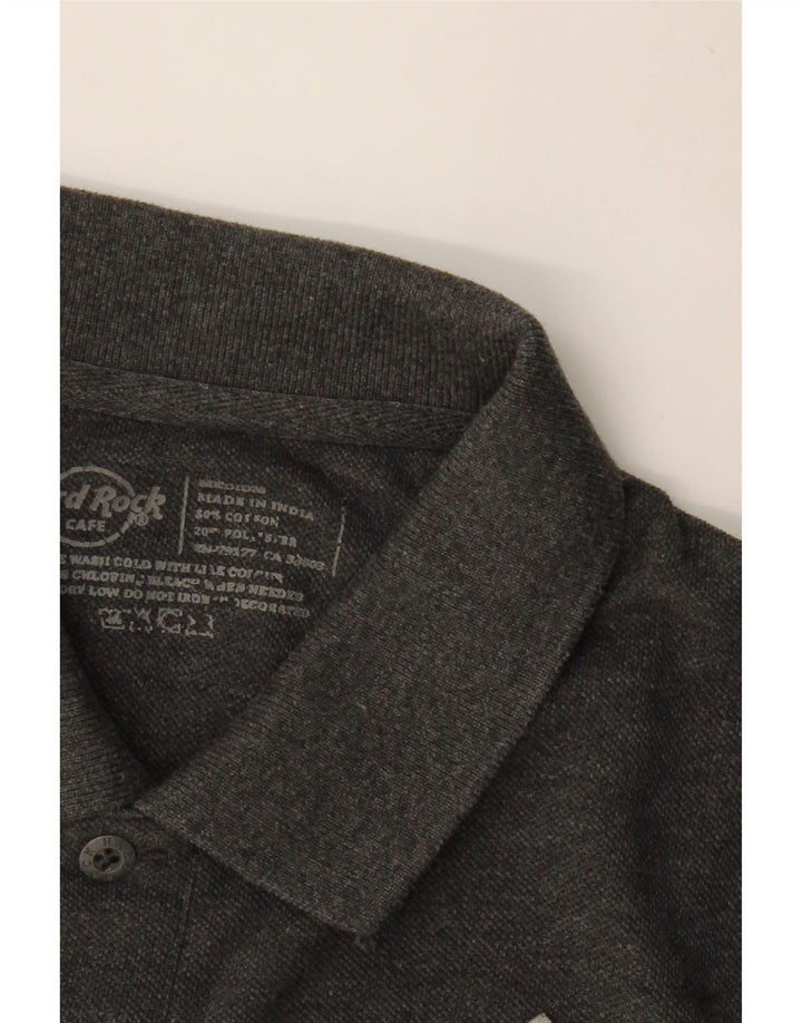 HARD ROCK CAFE Polo grafica da uomo di Cape Town in cotone grigio medio