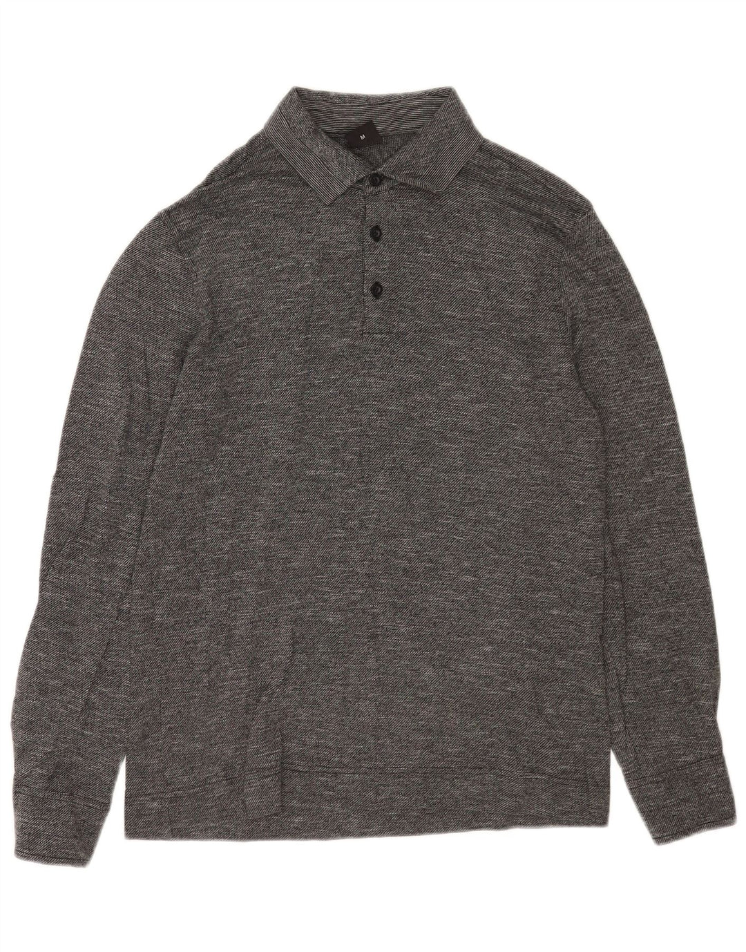 Polo da rugby da uomo con vestibilità regolare Hugo Boss, grigio medio chiazzato