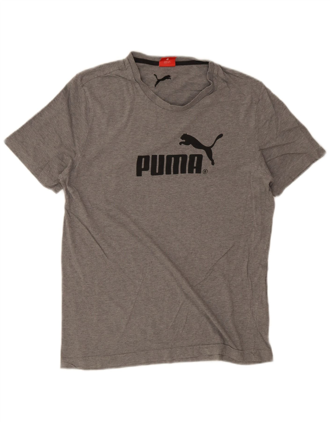 T-shirt grafica da uomo Puma Top grigio medio chiazzato