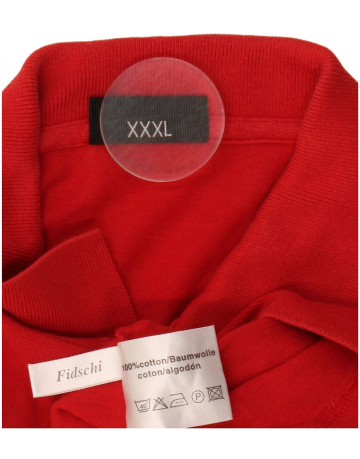 Polo da uomo HUGO BOSS 3XL in cotone rosso
