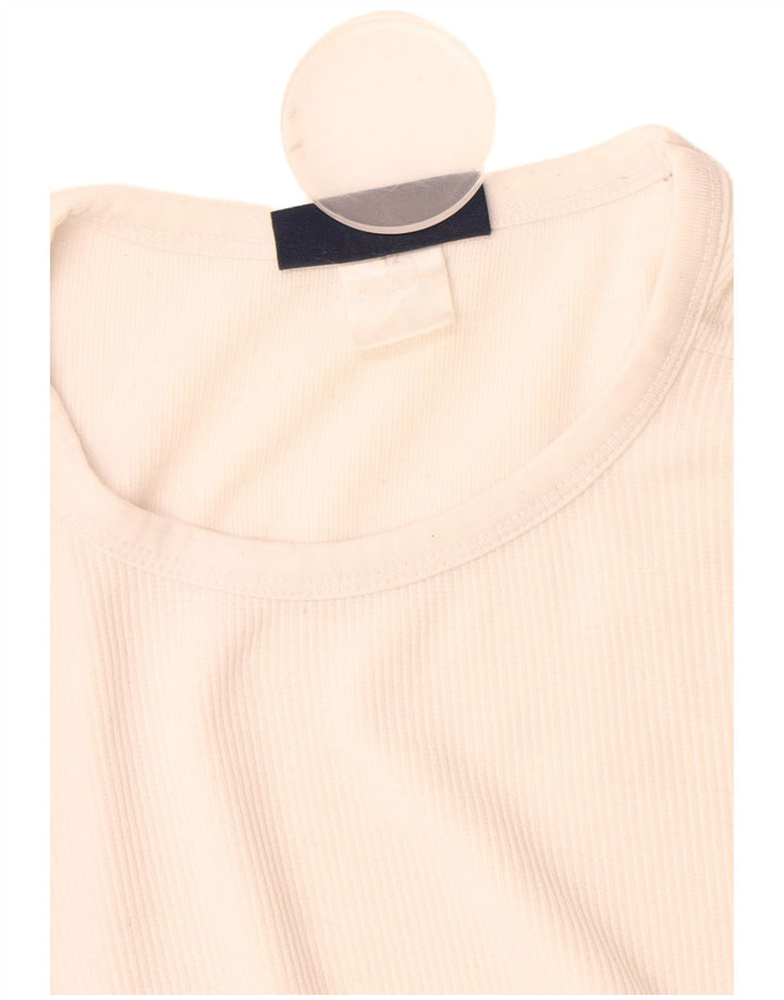 T-shirt Reebok da donna Top UK 12 Medium Bianco Poliestere