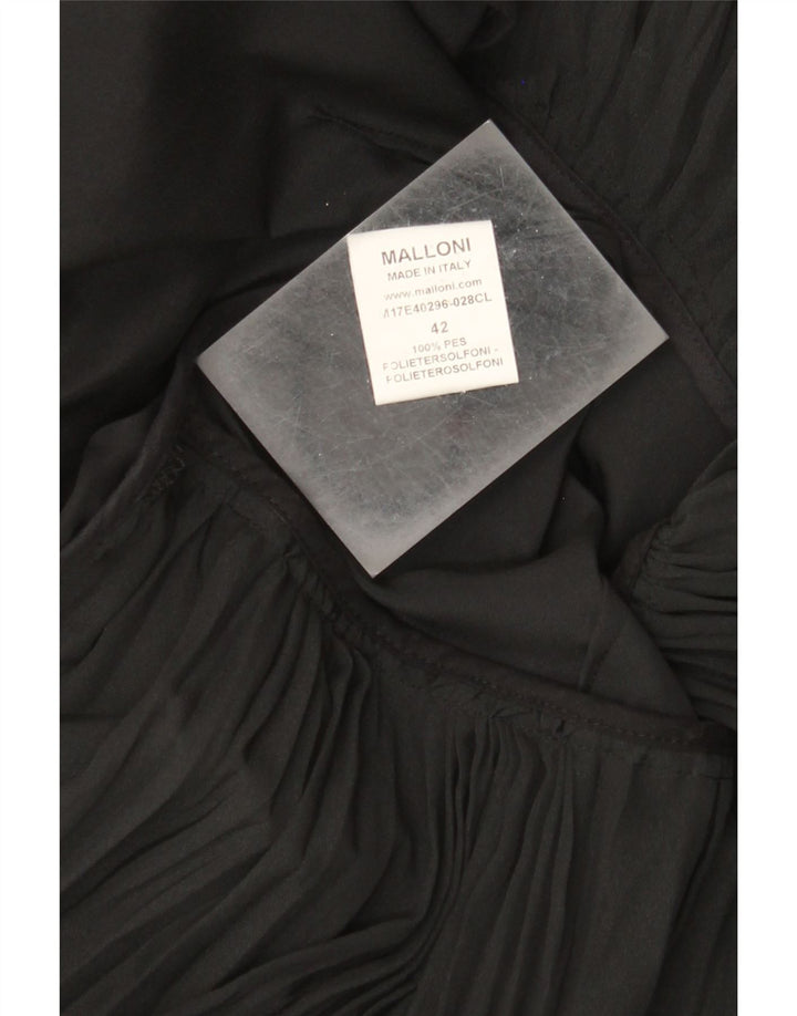 Abito lungo senza maniche vintage da donna IT 42 Colorblock bianco medio