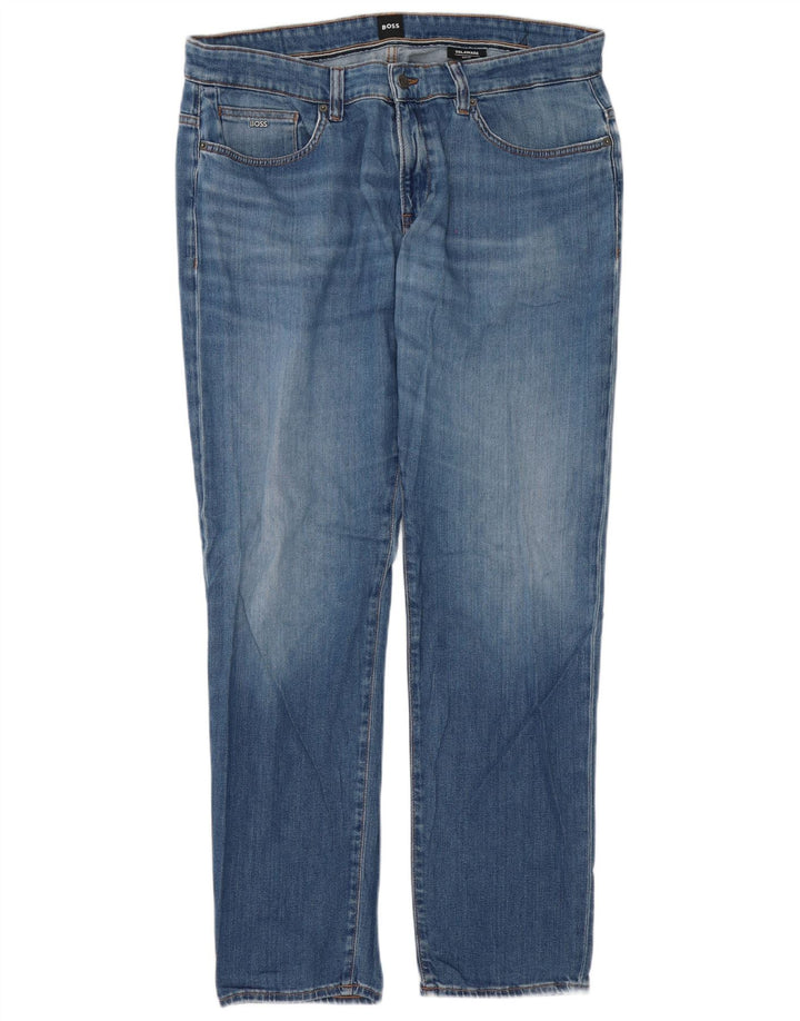 Jeans slim da uomo Hugo Boss Delaware W40 L32 Blu