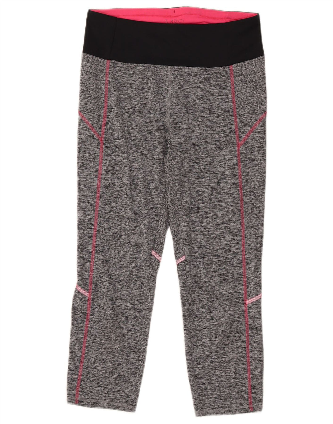 MARKS & SPENCER Leggings Capri da donna UK 10 Small Grey Colourblock
