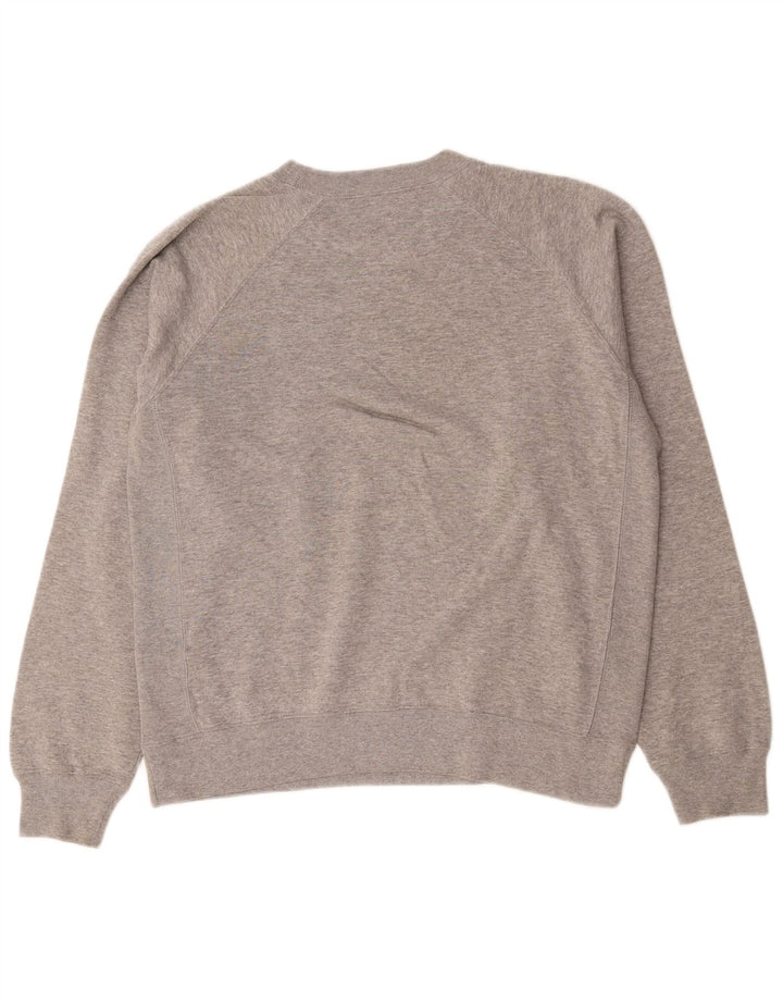 Felpa da uomo Champion Maglione grande in cotone grigio