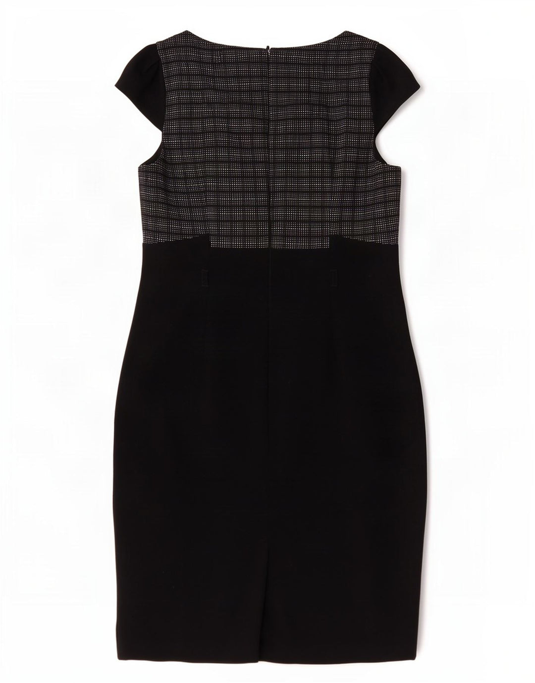 Abito tubino da donna Marks & Spencer UK 14 poliestere medio a quadri nero