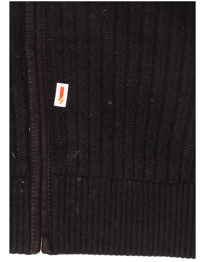 Maglione cardigan da uomo Pierre Cardin IT 56 XL poliestere nero