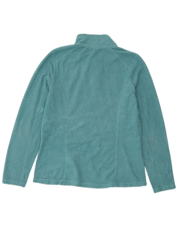 THE NORTH FACE Maglione in pile da donna con zip e collo UK 12 Medio Turchese